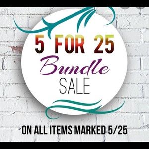 5 for 25 sale